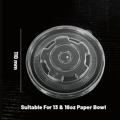 110ml Diameter PP Lid for 380ml and 520ml  paper bowl