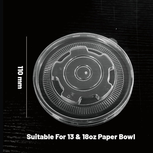 110ml Diameter PP Lid for 380ml and 520ml  paper bowl