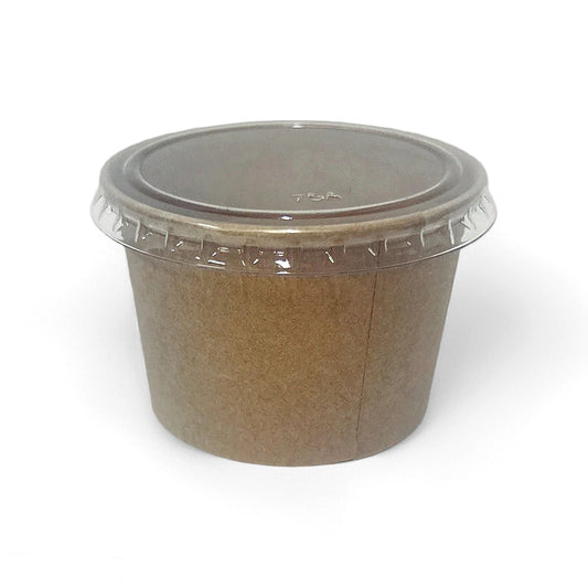 120ml Kraft Paper Pot is ideal for dipping sauce and condiments