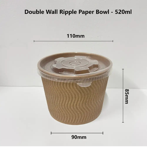 520ml double-wall soup bowl, excellent insulation, and additional protection.