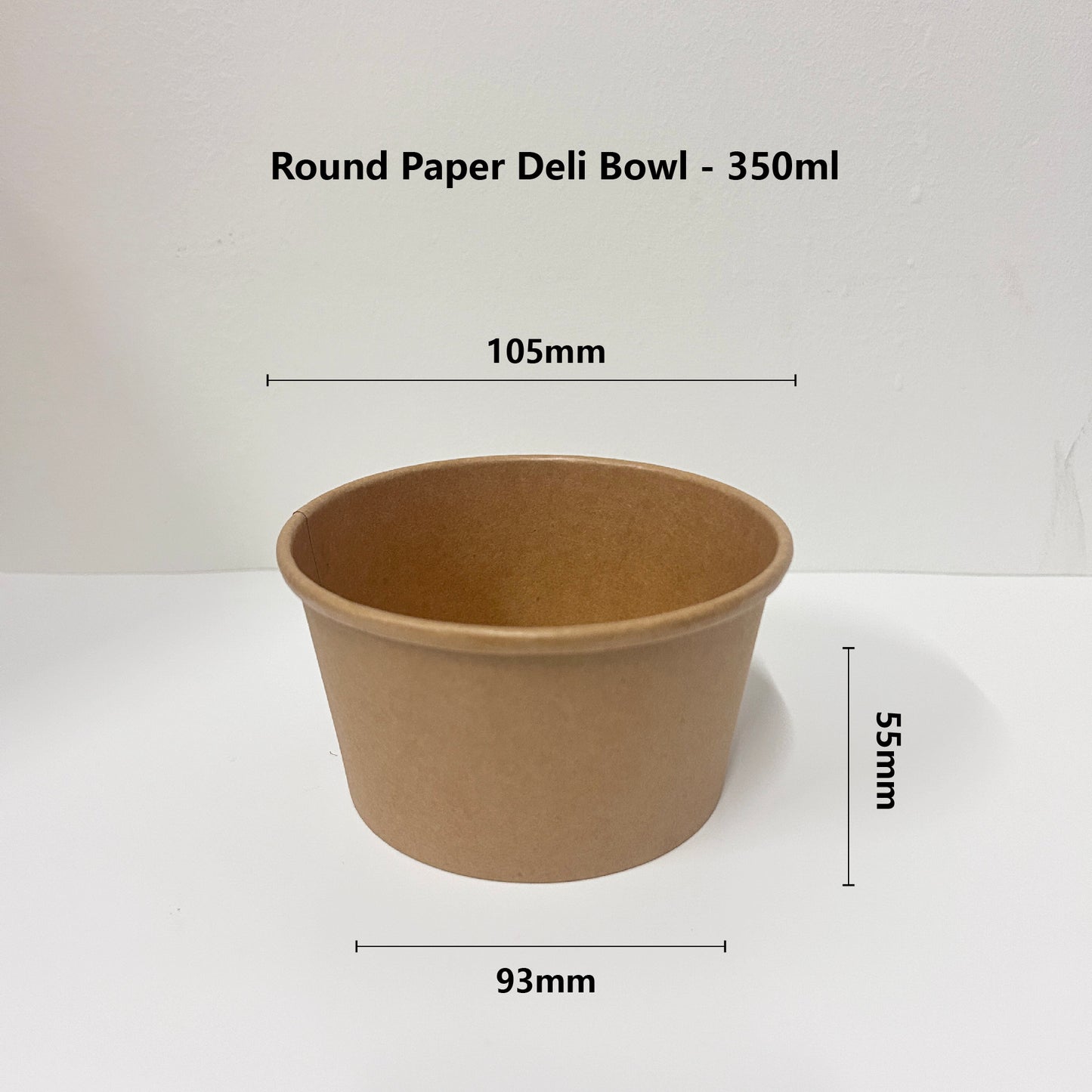 380ml Round Kraft Bowl + PP Lid