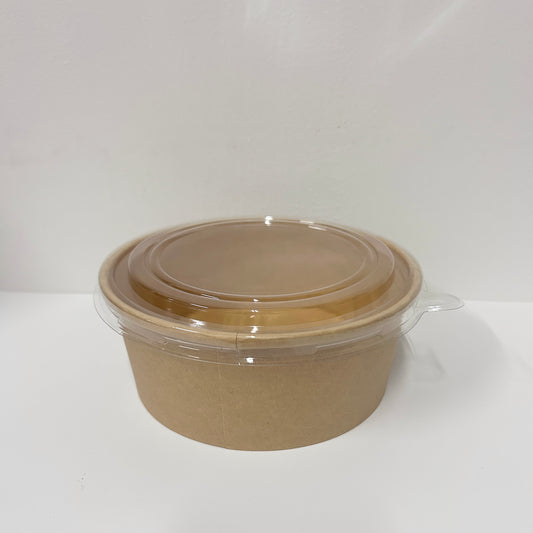 750ml Round Kraft Bowl +PP Lid