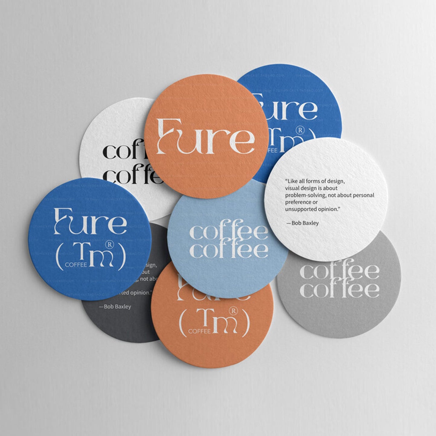 Branded coaster – super thick and highly water-absorbent.