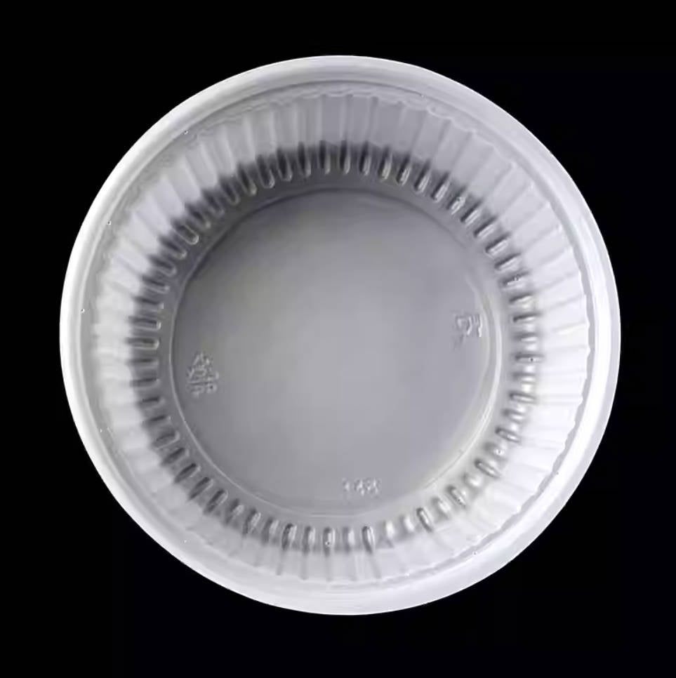 Plastic Insert for 150mm Diameter paper bowl to create seperation between dishes.