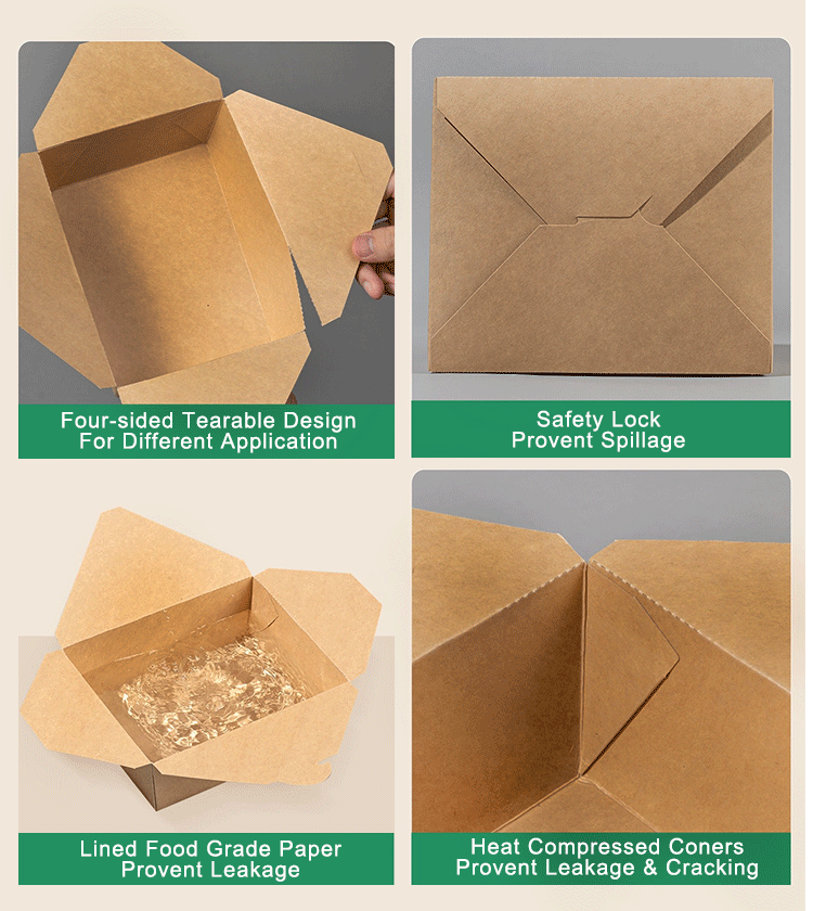 No 1 Kraft Takeaway Box