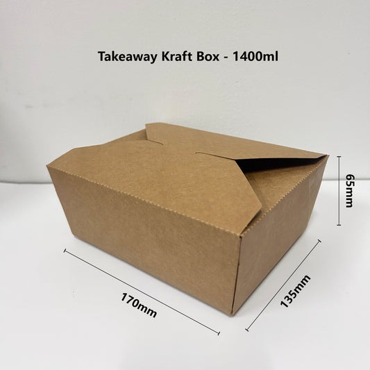 No 8 Kraft Takeaway Box