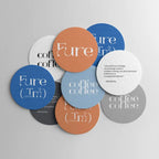 Branded coaster – super thick and highly water-absorbent.