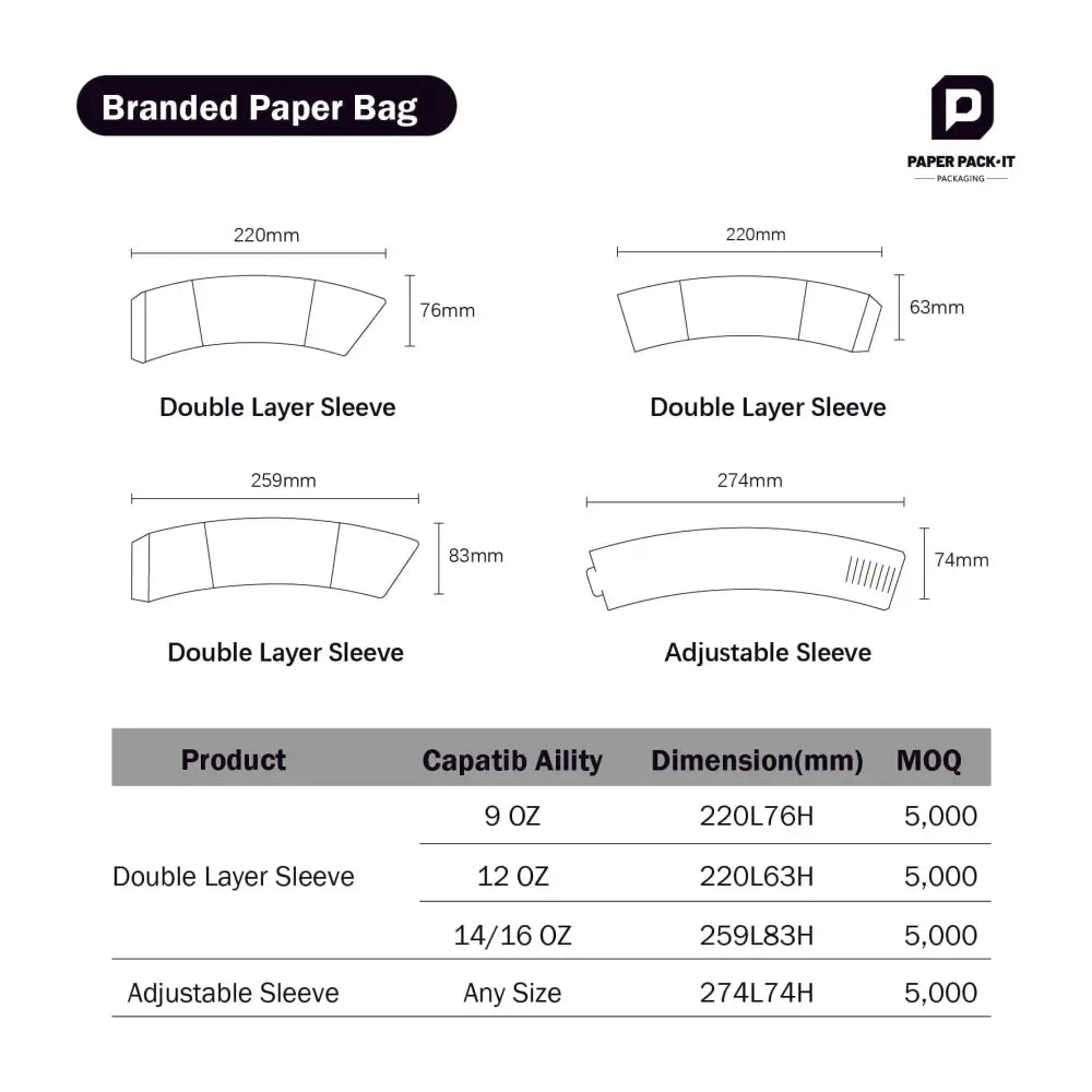 Branded Cup Sleeves - Custom