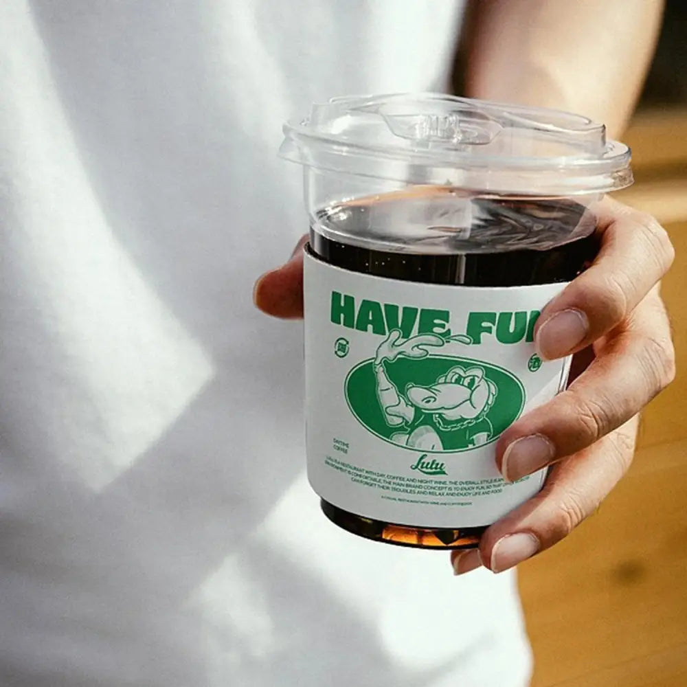 Double Wall Cup Sleeve for plastic and paper cup.