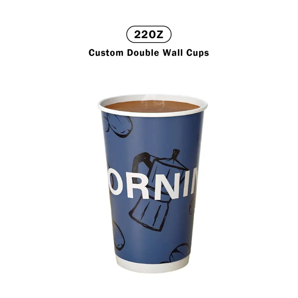 Custom double wall paper cup 
