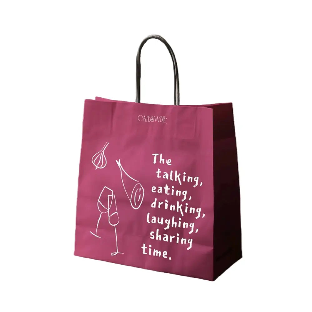 Branded paper shopping bag, available in  4 sizes – fully customisable with your logo, ideal for retail or gifting.