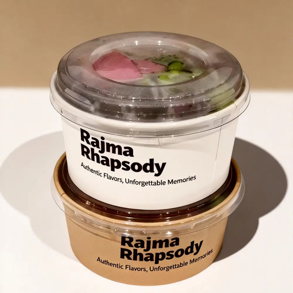 Sustainable paper bowl,500ml,750ml,1000ml and 1500ml– printed in CMYK, fully customisable with your design, ideal for takeaway.