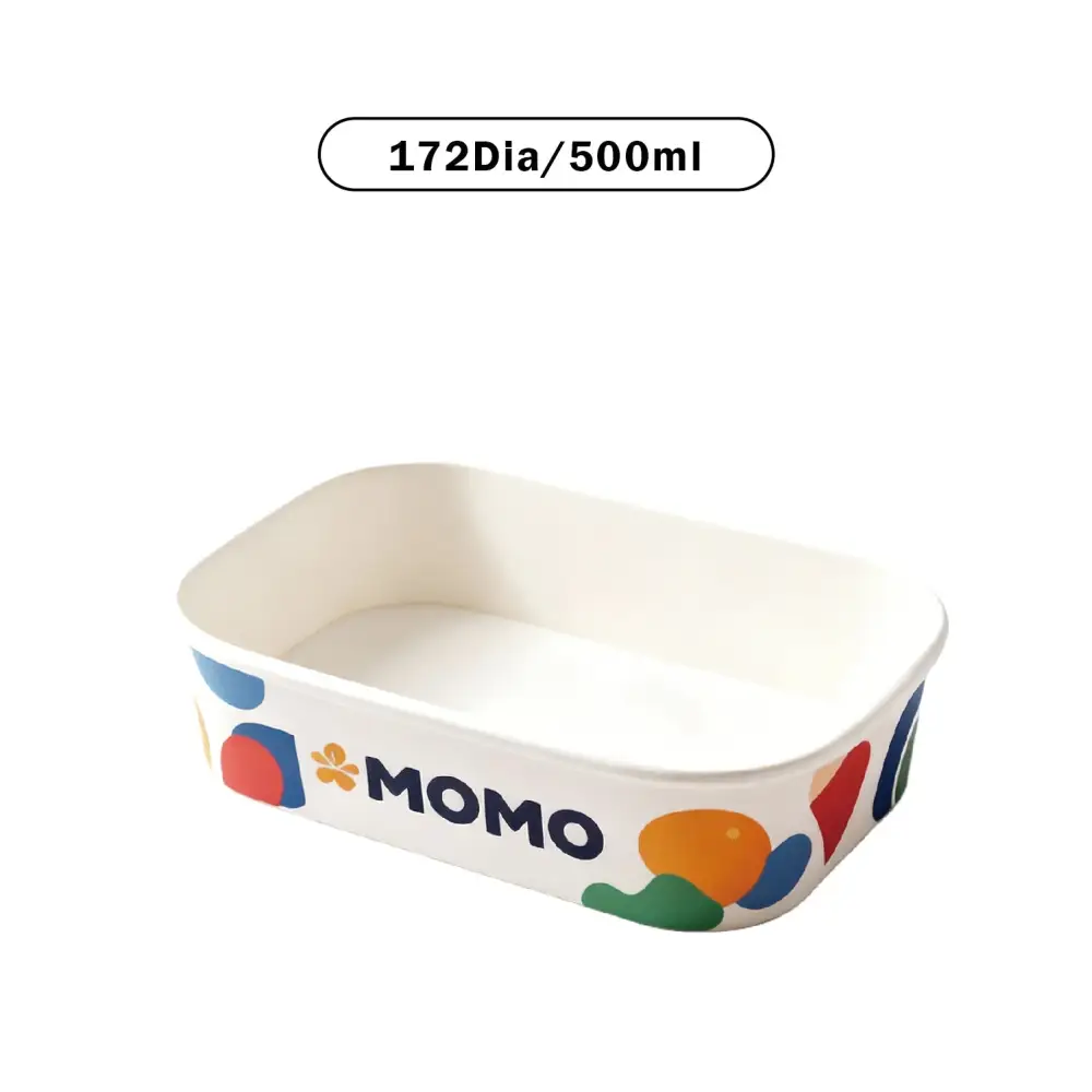 Sustainable paper bowl, 500ml,650ml,750ml and 1000ml– printed in CMYK, fully customisable with your design, ideal for takeaway.