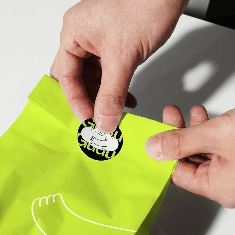 Budget custom branded sticker