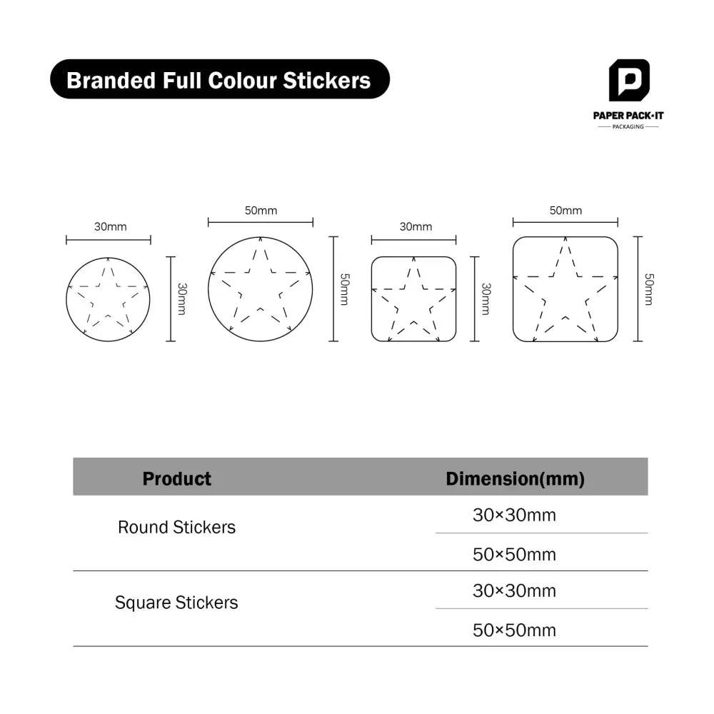 Branded Stickers - Custom
