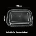 Rectangle Paper Bowl Lid for 500ml 650ml  750ml 1000ml