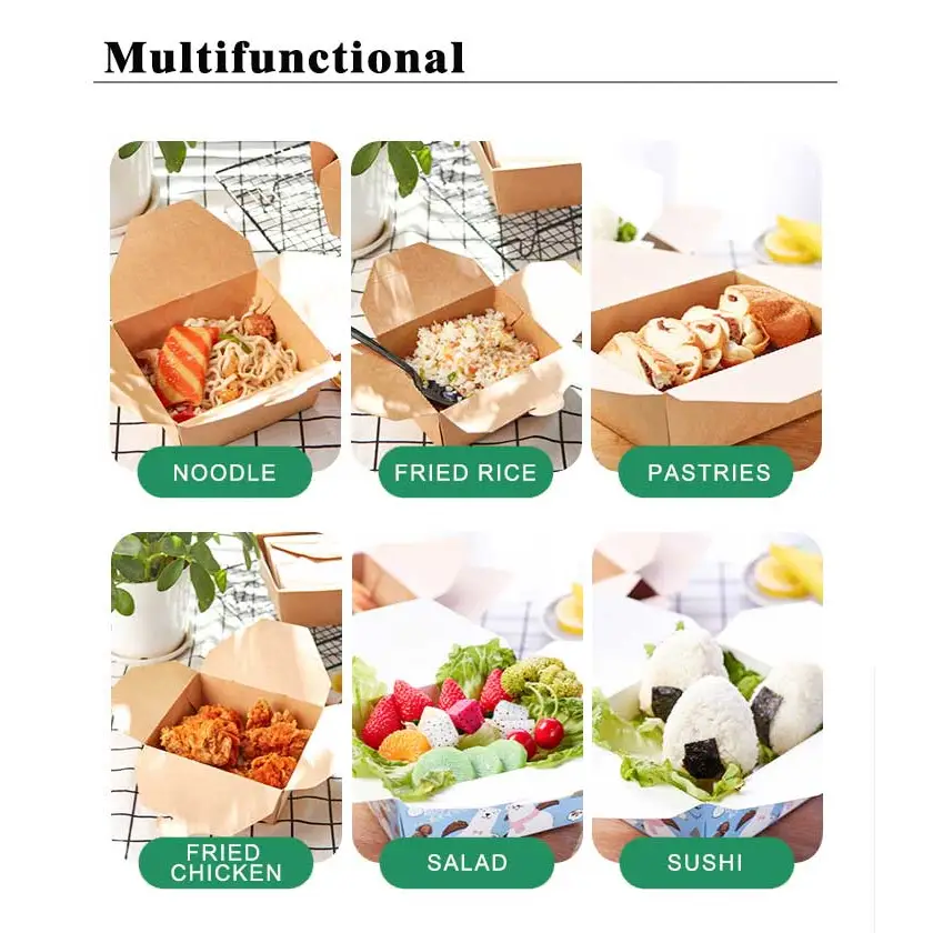 Takeaway Box 700ml  Greaseproof and Leakproof