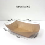 No 2 Paper Tray Ideal for Street Food takeaway
