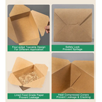 Waterproof and Leakproof Takeaway box for starters and desserts.